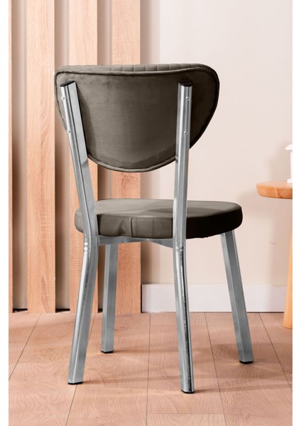 Krom Elma Mutfak Sandalyesi Yemek Odası Bahçe Balkon Otel Restoran Kafe Sandalyesi Açık Kahve fiyatları