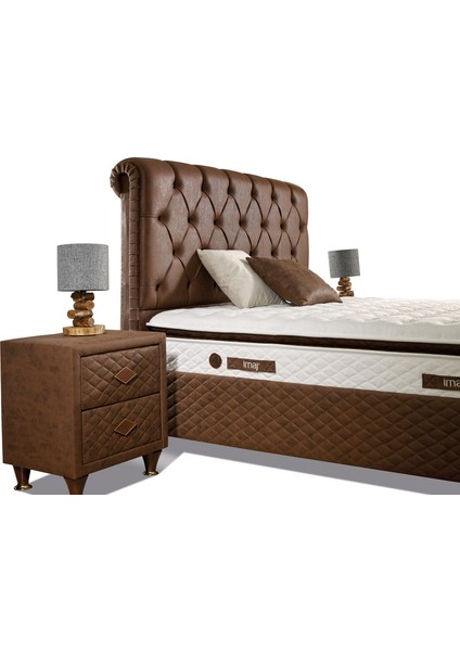 Vogue Set (Baza+Yatak+Başlık) Çift Kişilik 160X200 cm