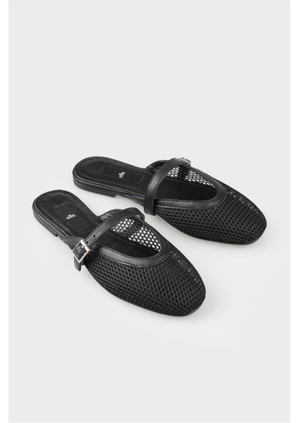 Siyah Deri Kadın Spor Terlik fiyatları