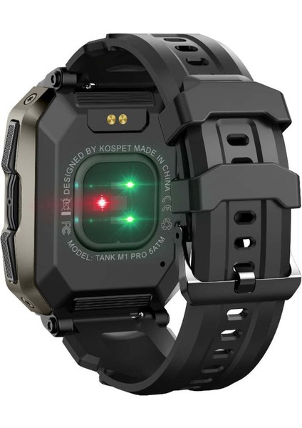 Tekno Trust Ithalatçı Garantili Tank Watch Akıllı Saat 20 Gün Şarj Süreli Extreme Sporcu, Izci-Dağcı-Askeri Saa