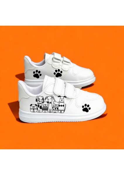Köpek Dog Baskılı Sneaker Çocuk Spor Ayakkabı Okul