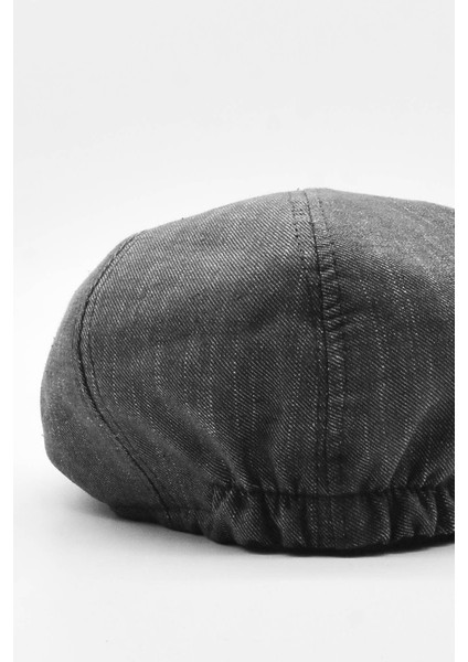 Erkek 8 Parça Pamuklu Newsboy Ingiliz Kasket Şapka Gri fırsatları