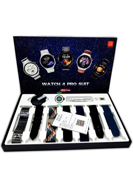 Tekno Trust Siyah Watch 4 Pro Suit 7 Kordonlu Yuvarlak Kasa Akıllı Saat Sesli Görüşme 44 mm Gümüş Siyah 1 Yıl I fırsatları