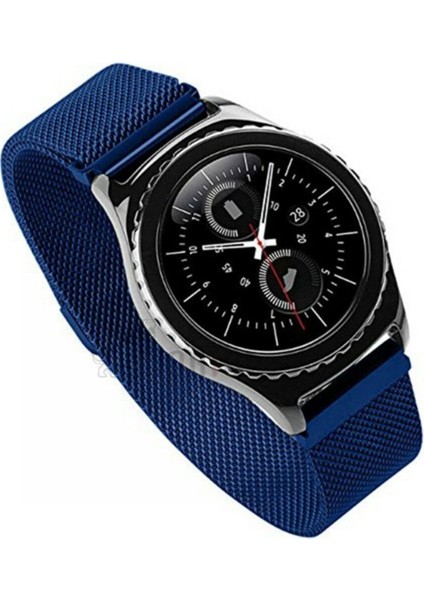 Tekno Trust Mavi Huawei Watch Gt Gt2 Gt3 Gt4 Honor Watch 2 Uyumlu Metal Hasır Kordon