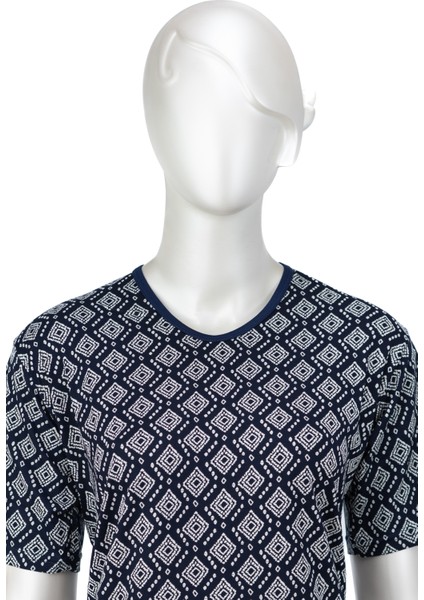 Kadın Turlu Viskon Penye Anne Bluz Sarmaşık Desenli Kısa Kollu Likralı fiyatları