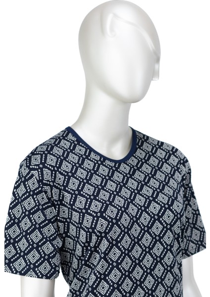 Kadın Turlu Viskon Penye Anne Bluz Sarmaşık Desenli Kısa Kollu Likralı fırsatları