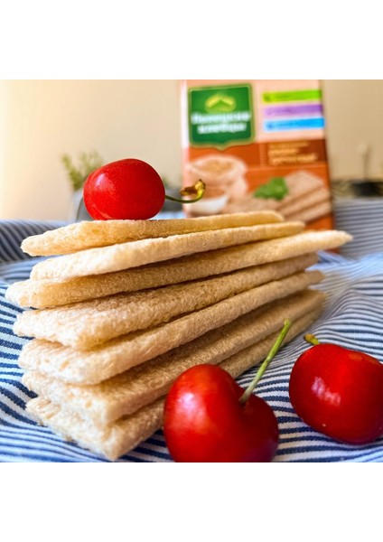 Tam Çavdarlı ve Karabuğdaylı Tahıl Gevreği (Gevrek Ekmek) 80G ×4 Adet,sağlıklı Çıtır Atıştırmalık,ekmek Yerine