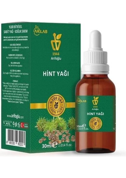 Hint Yağı 30 ml Saf Yağ Arlab