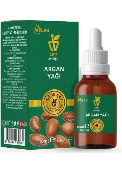 Argan Yağı 10 ml Saf Yağ Arlab