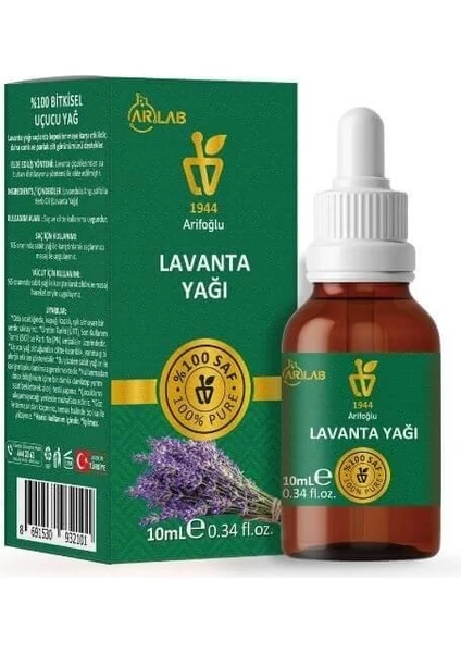 Lavanta Yağı 10 ml Saf Yağ Arlab