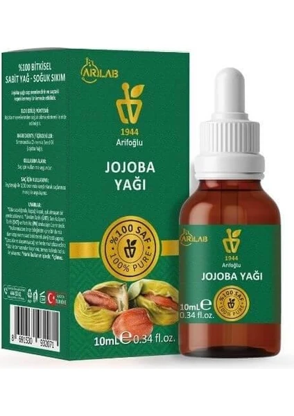 Jojoba Yağı 10 ml Saf Yağ Arlab