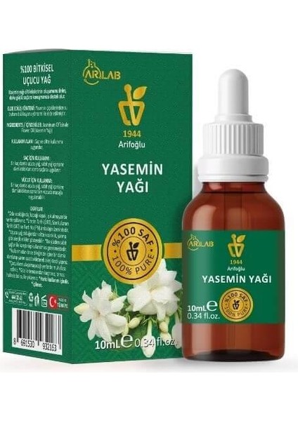 Yasemin Yağı 10 ml Saf Yağ Arlab