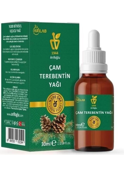 Çam Terebentin Yağı 30 ml Saf Yağ Arlab