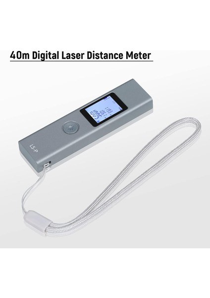 40 Metre Dijital Lazer Mesafe Ölçer Mini El Telemetre Dijital Mesafe Ölçüm LCD Ekranlı Ölçer Cihazı Arkadan Aydınlatmalı Ekranlı Digital Metre Ls-P indirimleri