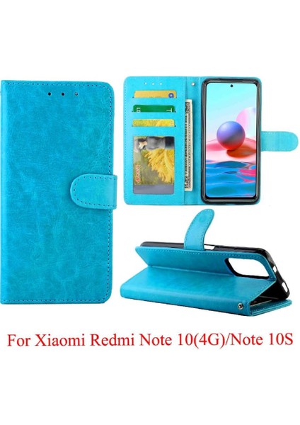 Xiaomi Redmi Not 10 Için Flip Case 4g Kickstand Manyetik Kapatma Kartı Pu (Yurt Dışından) indirimleri