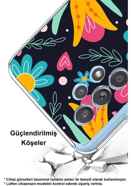 Reeder S23 Pro Max ile Uyumlu Retro Color 1 Kamera Korumalı Şeffaf Kılıf