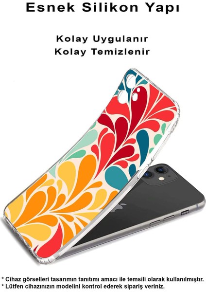 Huawei Y9 2019 ile Uyumlu Retro Color 5 Kamera Korumalı Şeffaf Kılıf