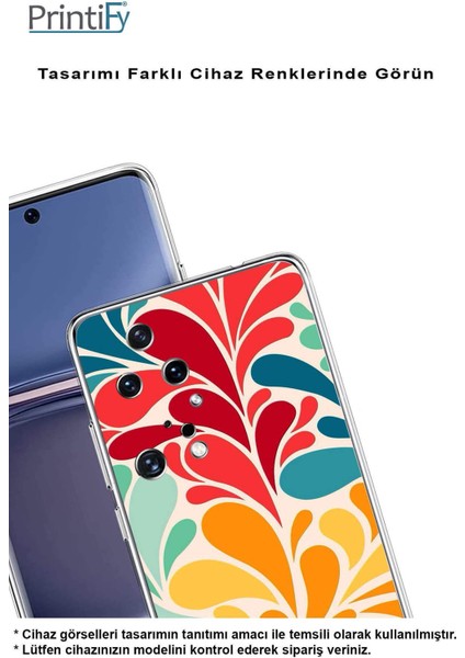 Huawei Y9 2019 ile Uyumlu Retro Color 5 Kamera Korumalı Şeffaf Kılıf