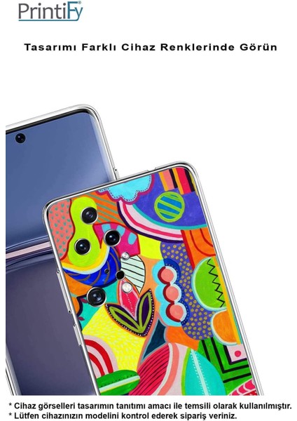 Xiaomi Redmi Note 12 4g ile Uyumlu Retro Color 6 Kamera Korumalı Şeffaf Kılıf