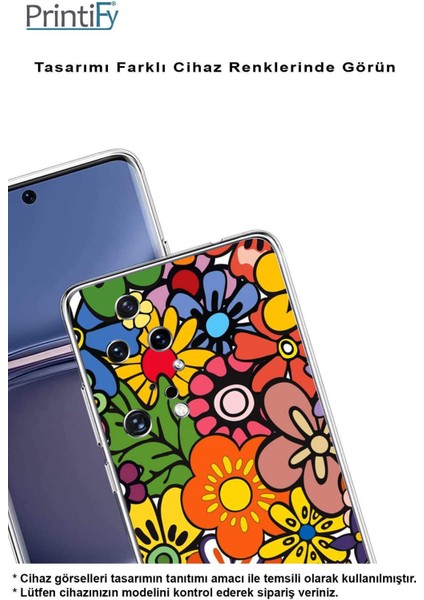 Samsung Galaxy A70S ile Uyumlu Retro Color 2 Kamera Korumalı Şeffaf Kılıf
