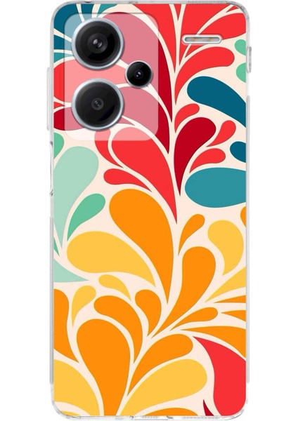 Xiaomi Redmi Note 13 Pro 4g ile Uyumlu Retro Color 5 Kamera Korumalı Şeffaf Kılıf