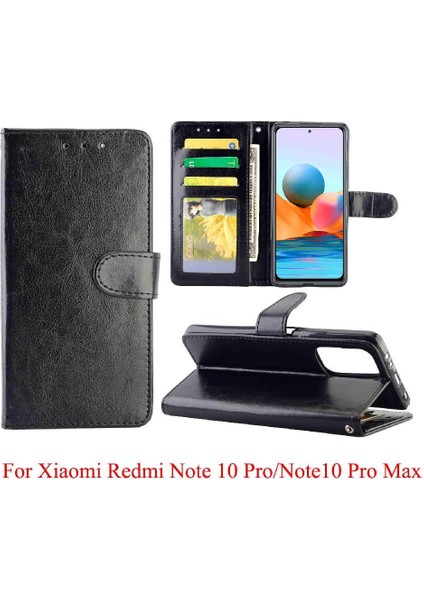 YH Market Xiaomi Redmi Not 10 Için Flip Case Pro Max Pu Deri Darbeye Kart (Yurt Dışından)