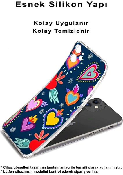 Samsung Galaxy A30S ile Uyumlu Retro Color 3 Kamera Korumalı Şeffaf Kılıf