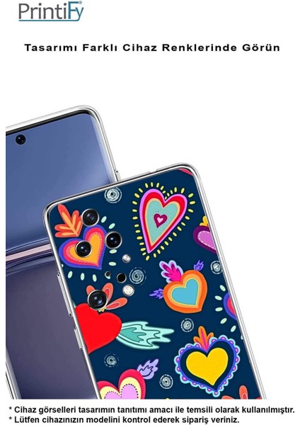 Samsung Galaxy A30S ile Uyumlu Retro Color 3 Kamera Korumalı Şeffaf Kılıf
