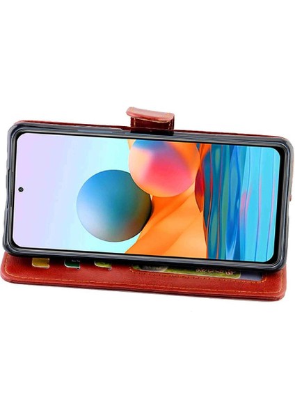 Xiaomi Redmi Not 10 Için Flip Case Pro Max Pu Deri Darbeye Kart (Yurt Dışından)