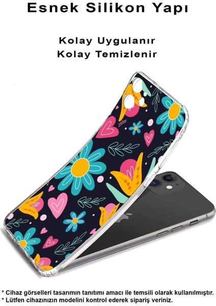 Xiaomi Mi 11 Pro ile Uyumlu Retro Color 1 Kamera Korumalı Şeffaf Kılıf