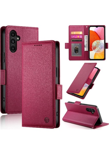 Samsung Galaxy A14 Cüzdan Flip Kart Yuvaları Iş Günlük Kullanım Için Flip Case (Yurt Dışından)