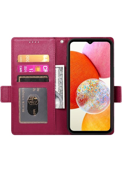 Samsung Galaxy A14 Cüzdan Flip Kart Yuvaları Iş Günlük Kullanım Için Flip Case (Yurt Dışından) fırsatları