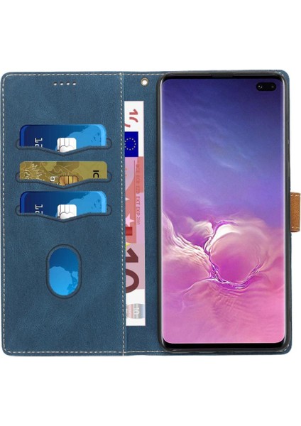 Samsung Galaxy S10 Artı Çizilmeye Dayanıklı Manyetik Kapatma Için Cüzdan Kılıf (Yurt Dışından)