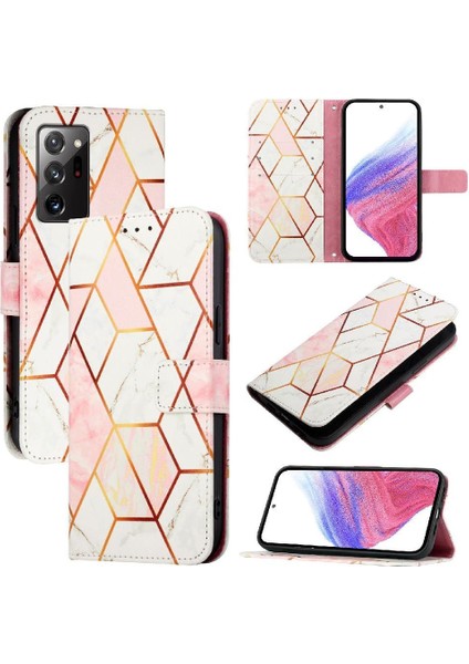 Samsung Galaxy Not 20 Için Kılıf Ultra Mermer Desen Cüzdan Kickstand Pu (Yurt Dışından) indirimleri