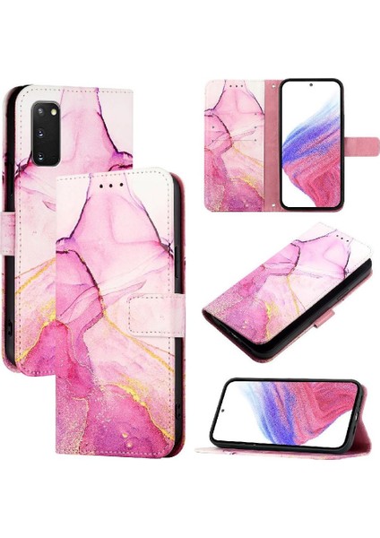 Samsung Galaxy S20 Kickstand Mermer Desen Cüzdan Pu Deri Kılıf (Yurt Dışından) indirimleri