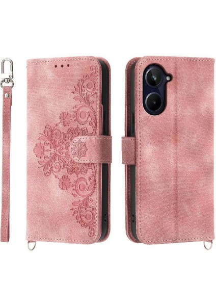 Realme 10 Pro 5g Bileklik Darbeye Kabartmalı Çoklu Kart Için Flip Case (Yurt Dışından)