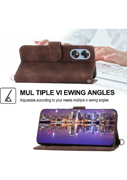 Oppo Oppo 8t Kabartmalı Bileklik Darbeye Çoklu Kredi Için Flip Case (Yurt Dışından)