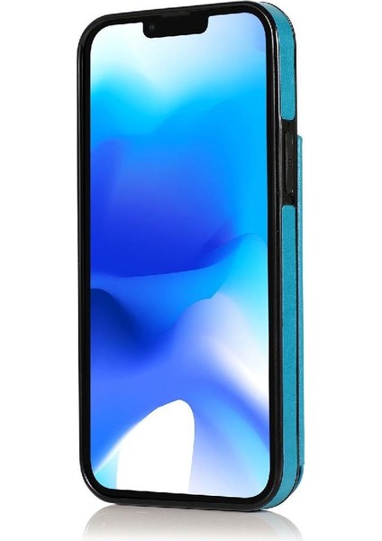 IPhone 15 Için Kart Tutucu Kılıf ile Cüzdan Artı Çift Düğmeler Flip Çiçek (Yurt Dışından)