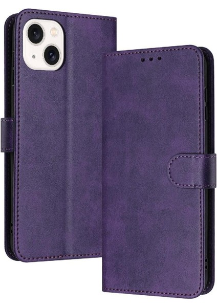 Toka Saf Kart Yuvası ile IPhone 13 Mini Pu Deri Için Flip Case (Yurt Dışından)