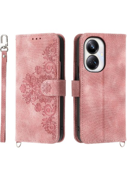 Realme 10 Pro Artı 5g Darbeye Dayanıklı Kabartmalı Bileklik Çoklu Için Flip Case (Yurt Dışından)