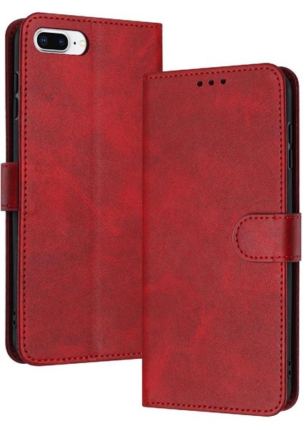 IPhone 6 Için Flip Case Artı/6s Artı Toka Pu Deri Saf Renk ile (Yurt Dışından)