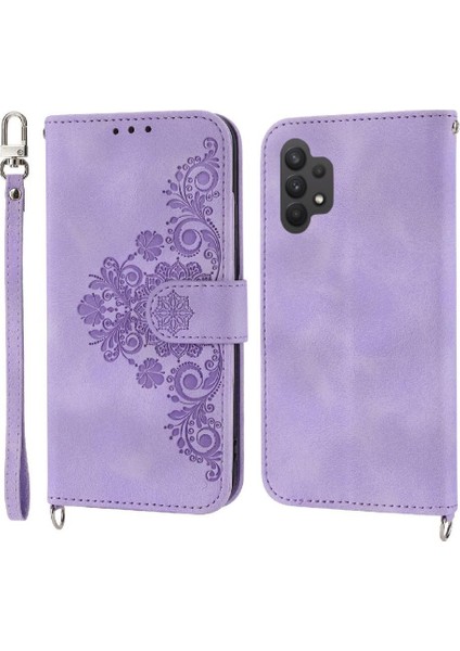 Samsung Galaxy A32 5g Kabartmalı Bileklik Çoklu Kredi Için Flip Case (Yurt Dışından) indirimleri