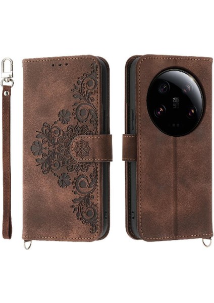 Xiaomi 13 Için Flip Case Ultra Darbeye Bileklik Kabartmalı Çoklu Kart (Yurt Dışından) fırsatları