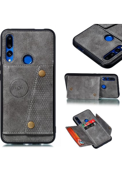 Cüzdan Kılıf Için Huawei P Akıllı Z Buit Demir Cüzdan Kılıf Darbeye Kart (Yurt Dışından)