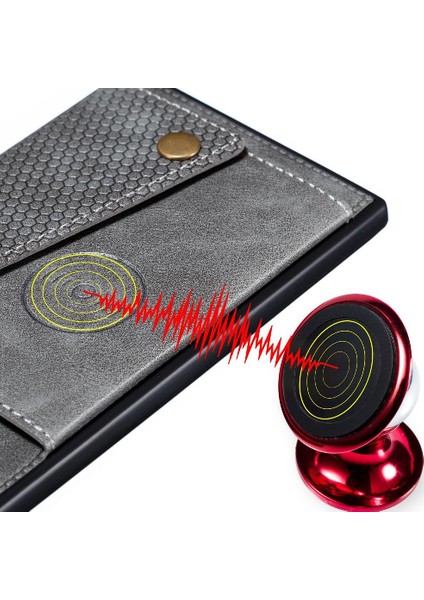 Cüzdan Kılıf Için Huawei P Akıllı Z Buit Demir Cüzdan Kılıf Darbeye Kart (Yurt Dışından)