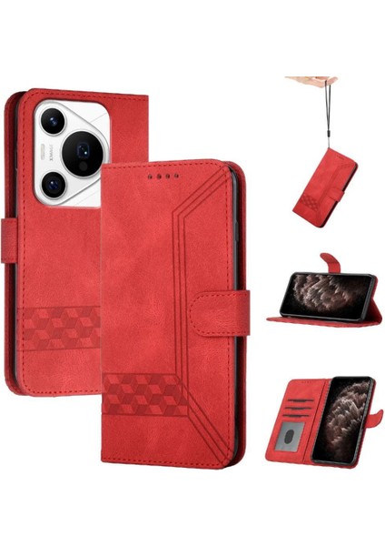 Kullanışlı Huawei Pura 70 Pro Pu Deri Cüzdan Kartı Kapağı ile Uyumlu (Yurt Dışından)