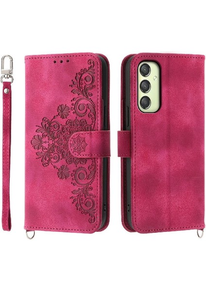Samsung Galaxy A25 Bileklik Çoklu Kredi Kartı Yuvaları Için Flip Case (Yurt Dışından)