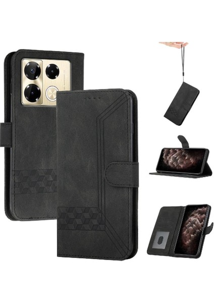 Infinix Not 40 Pro Kılıf ile Uyumlu Pu Deri Kart Kapak Cüzdan ile (Yurt Dışından)