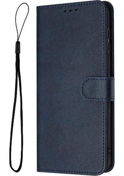 Toka Saf Renk Pu Deri Kickstand ile IPhone 15 Artı Flip Case (Yurt Dışından)