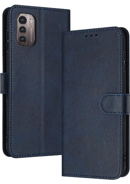 YH Market Kart Yuvası ile Nokia Nokia Için Flip Case Pu Deri Saf Renk Kickstand (Yurt Dışından)